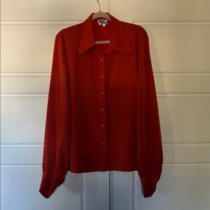 Hippie Shake Rust colored Button-Up blouse